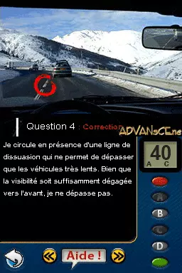 Image n° 3 - screenshots : Code de la Route DS
